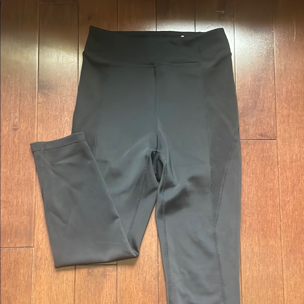 IVY PARK Black Ribbed Leggings